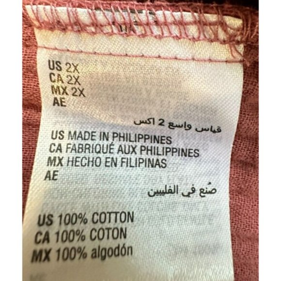 Style Not Size For Jeni Capri Pants 2X Terra Cotta Slubbed Cotton NEW MSRP $40 - Picture 9 of 12